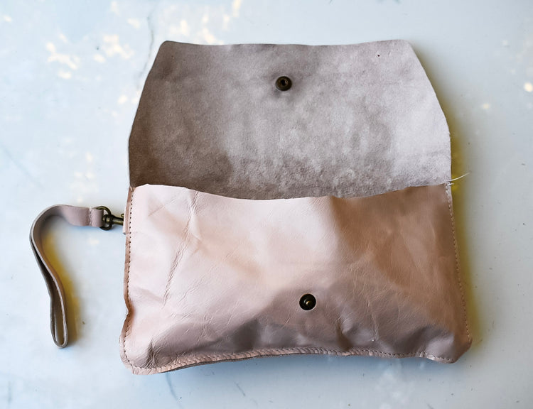 Addison Pink Wristlet Clutch