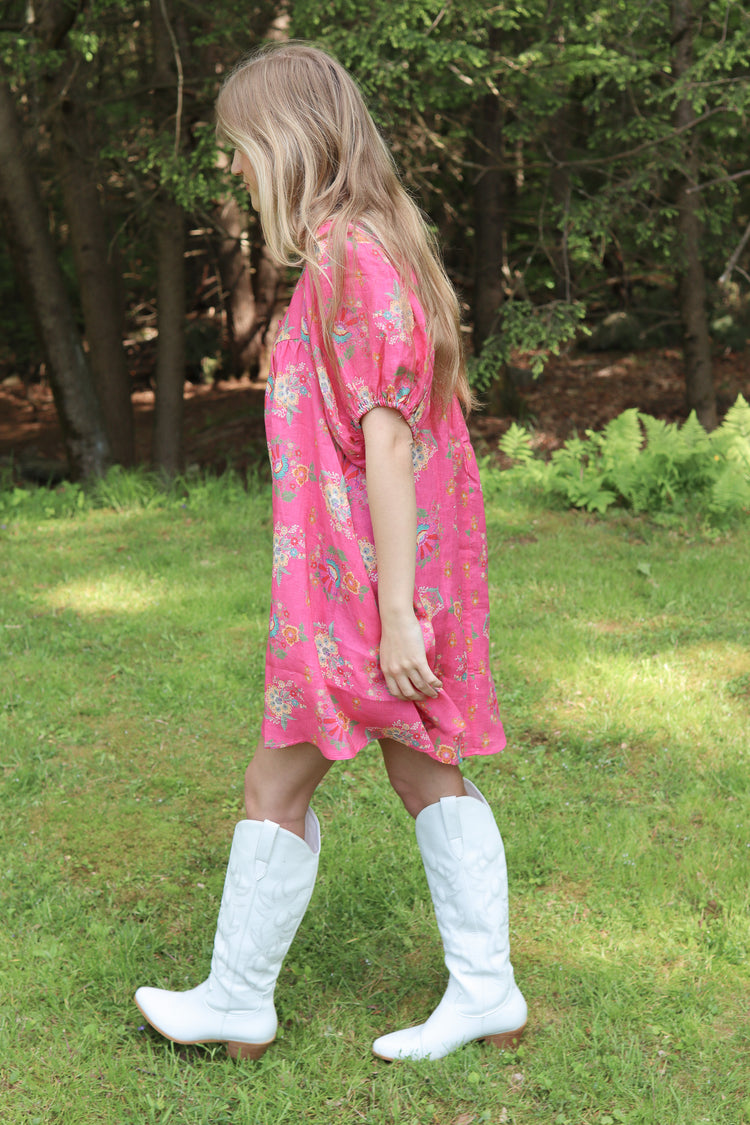 Solstice Linen Tunic Dress