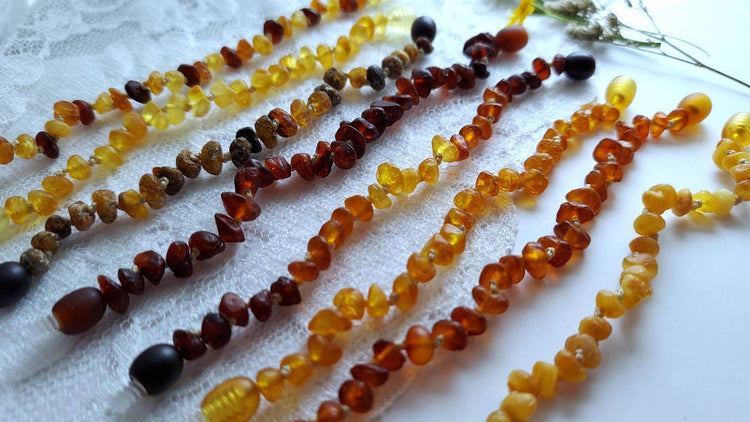 Gorgeous Raw Lemon Baltic Amber Necklace w/ Tag Cert GIA ♥️