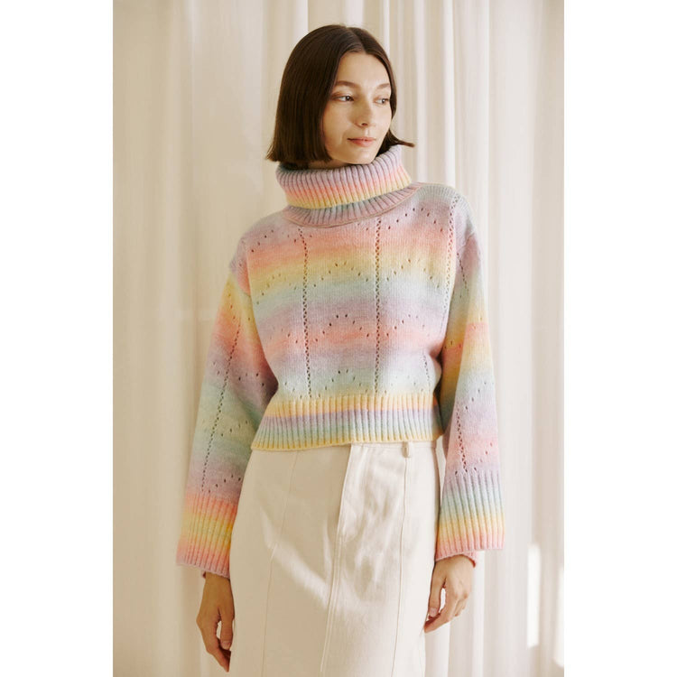 Ombre Pastel Knit Sweater