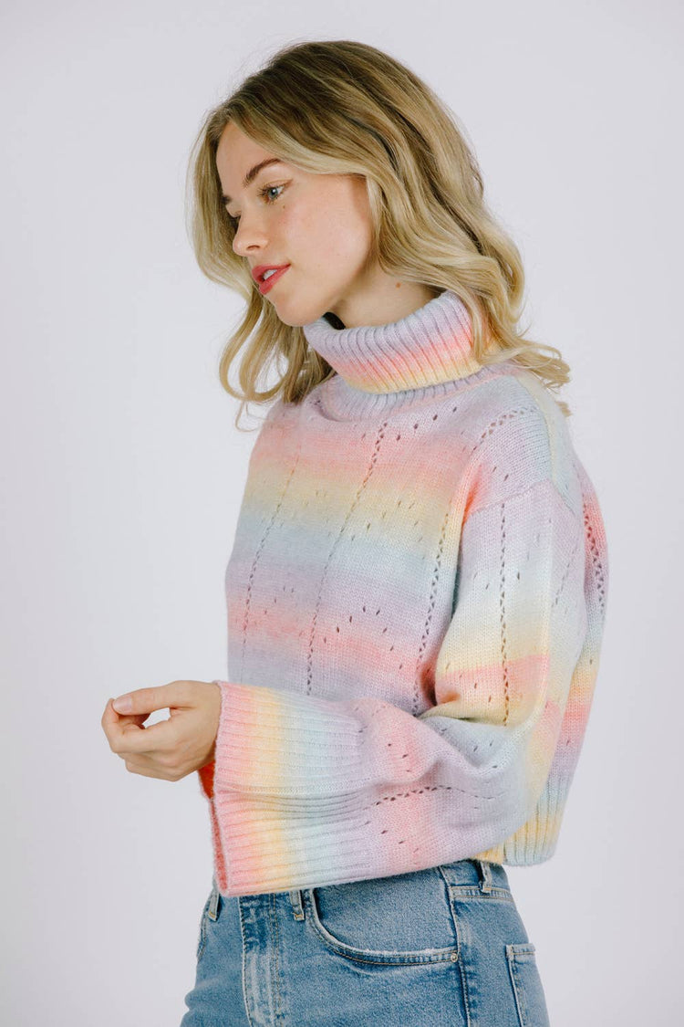 Ombre Pastel Knit Sweater