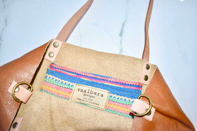 Black Leather Ellie Tote with Strap