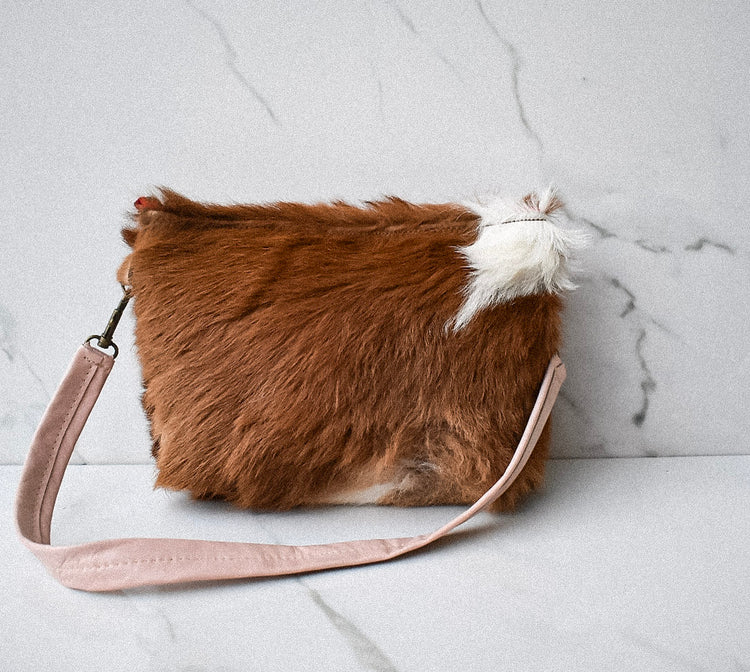 Mini Gia Cow Fur Crossbody