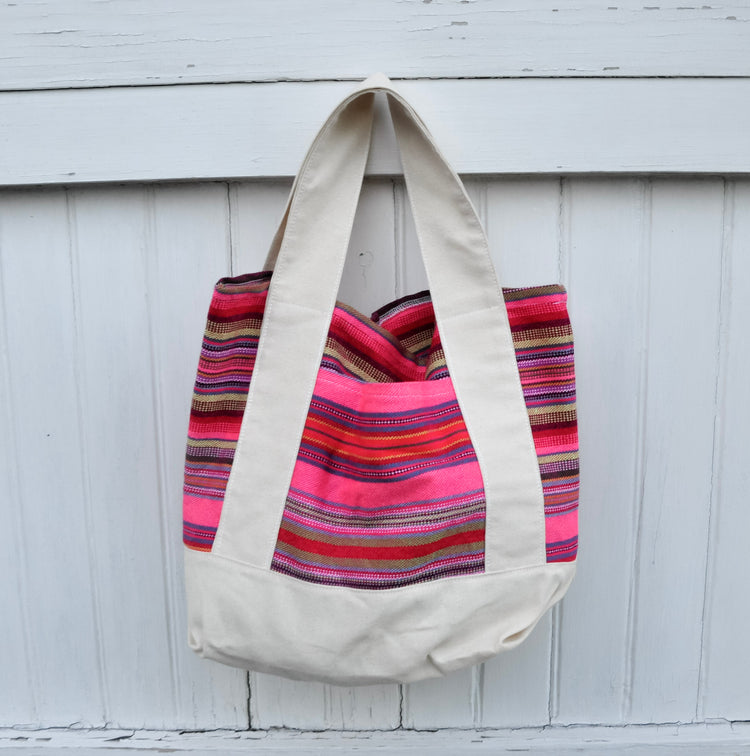 Mini Thai Stripe  Beach Tote