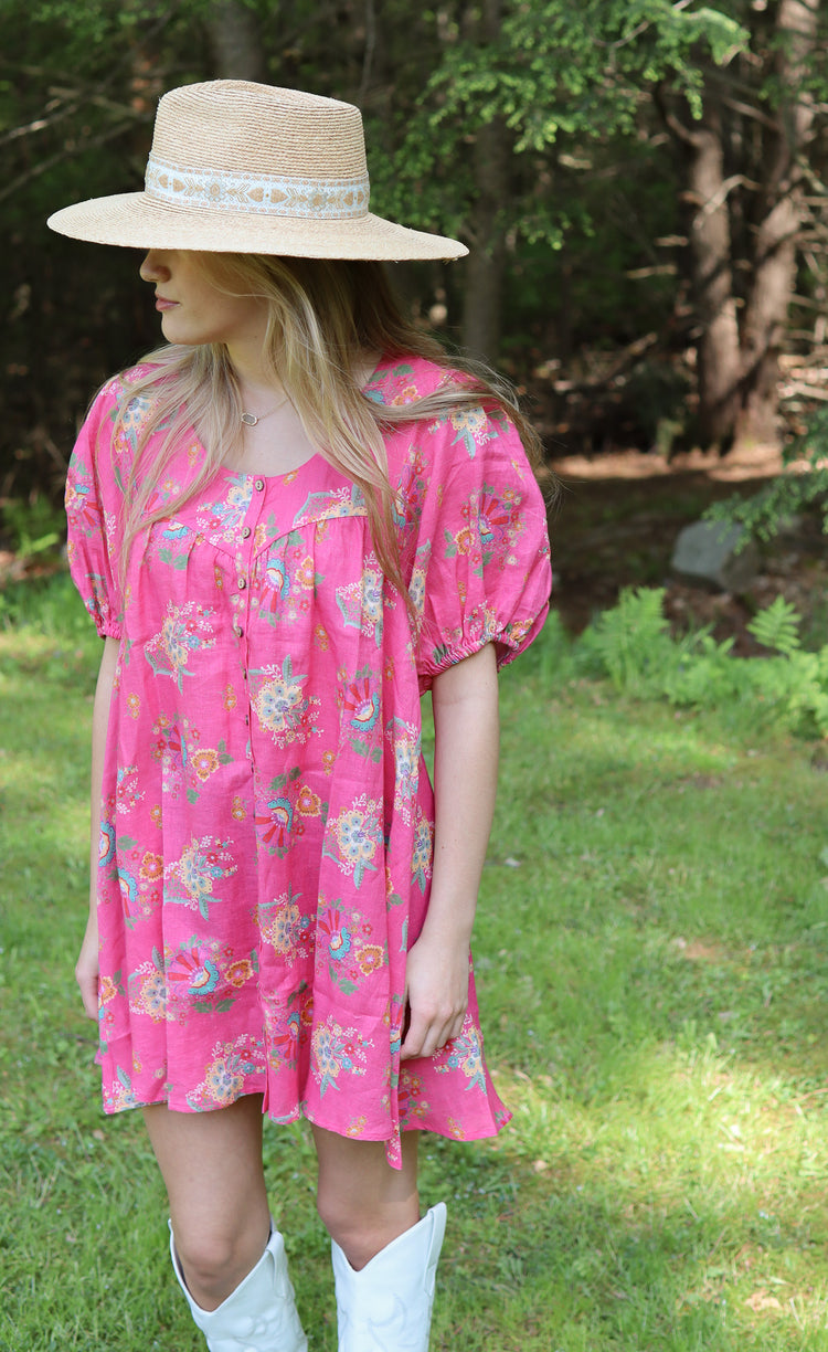Solstice Linen Tunic Dress