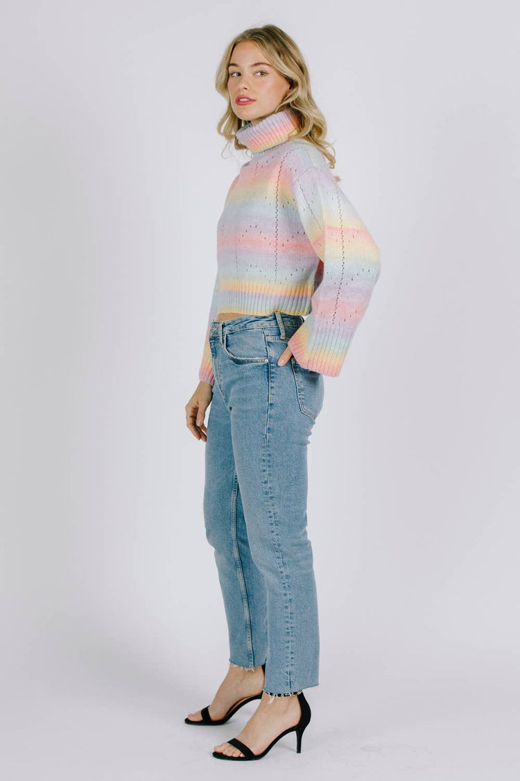 Ombre Pastel Knit Sweater