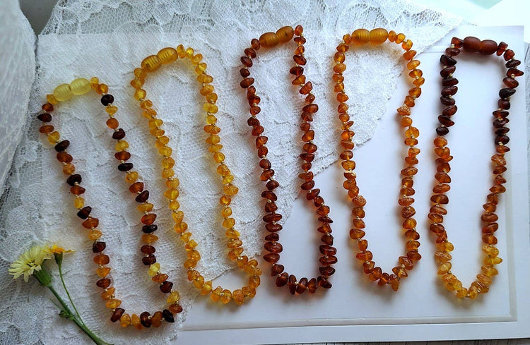 Gorgeous Raw Lemon Baltic Amber Necklace w/ Tag Cert GIA ♥️