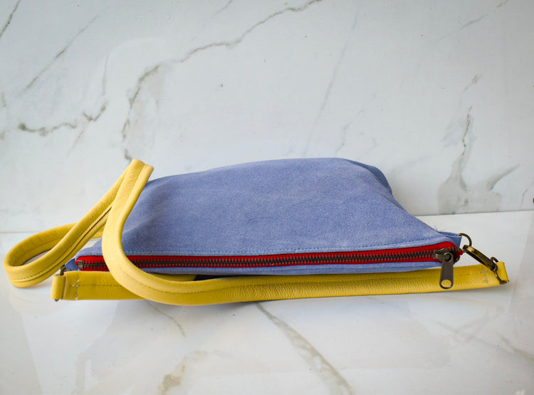 Gia Purple Suede Crossbody