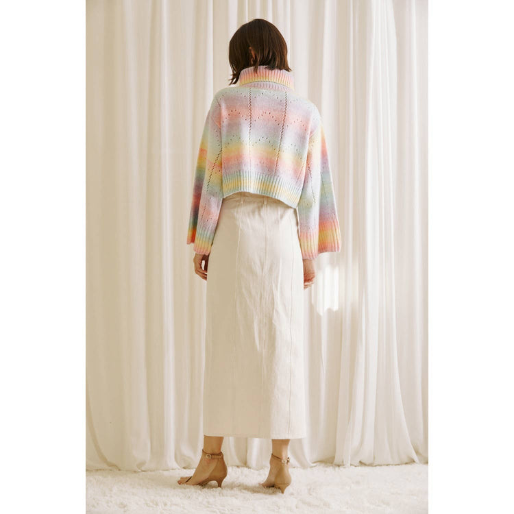 Ombre Pastel Knit Sweater