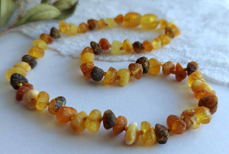 Gorgeous Raw Multi Baltic Amber Necklace w/ Tag Cert GIA ♥️