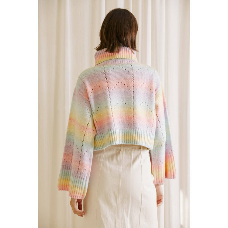 Ombre Pastel Knit Sweater