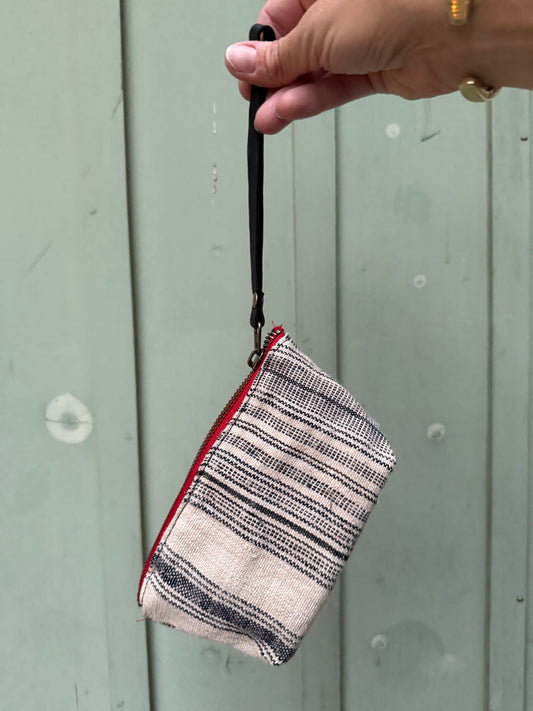 Harlow Moon in Nantucket with Black Leather Wristlet