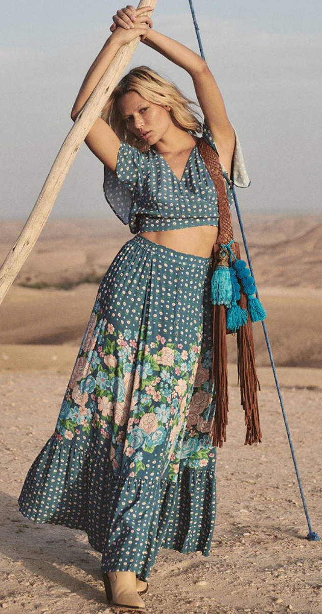 Spell Designs - Yellow Rose Maxi Skirt