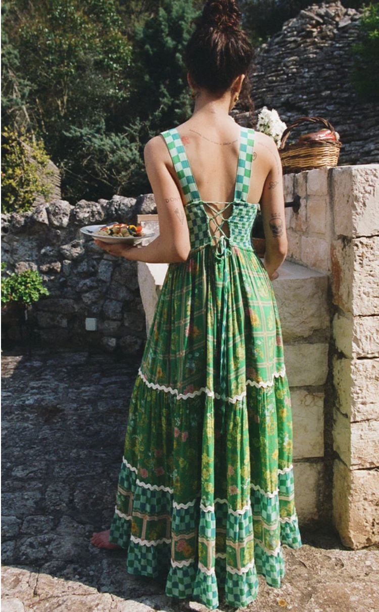 Spell Designs - Flora Strappy Maxi Dress