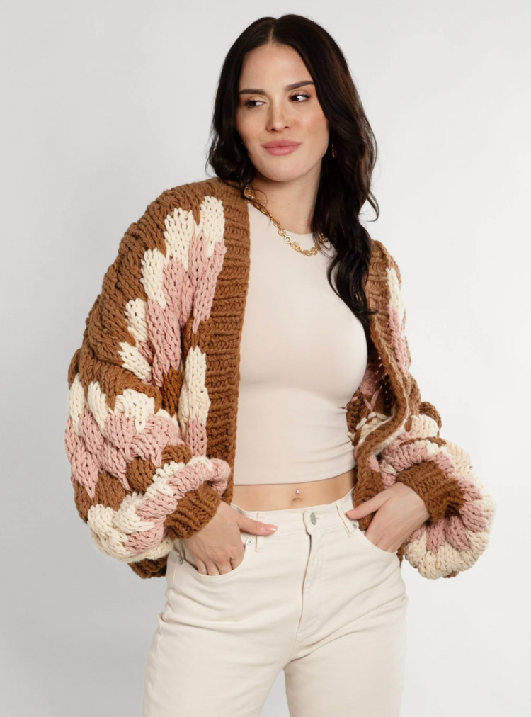 Saachi- Camilla Cropped Knitted Cardigan