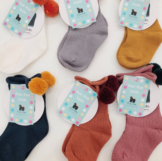 Mama Siesta- Pom Pom Socks