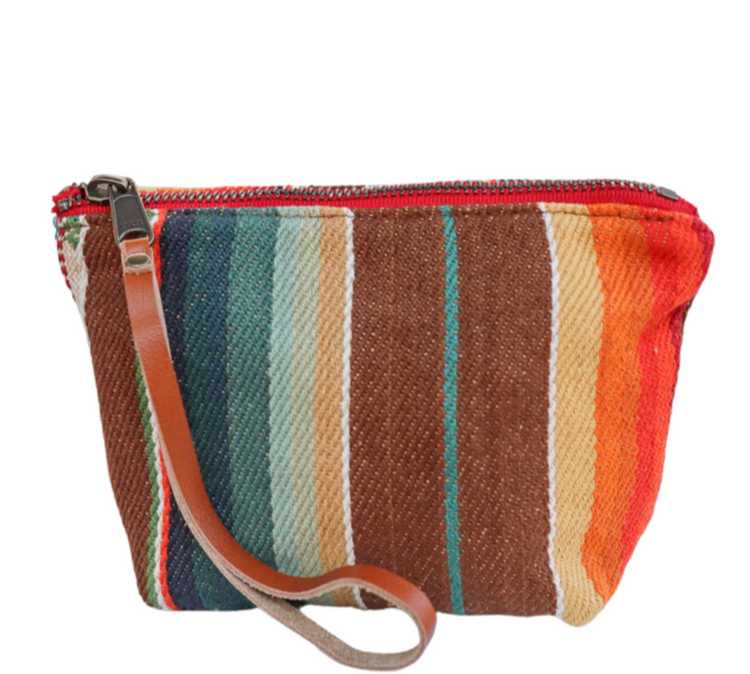 Harlow Moon in Santa Fe with Brown Leather Wristlet