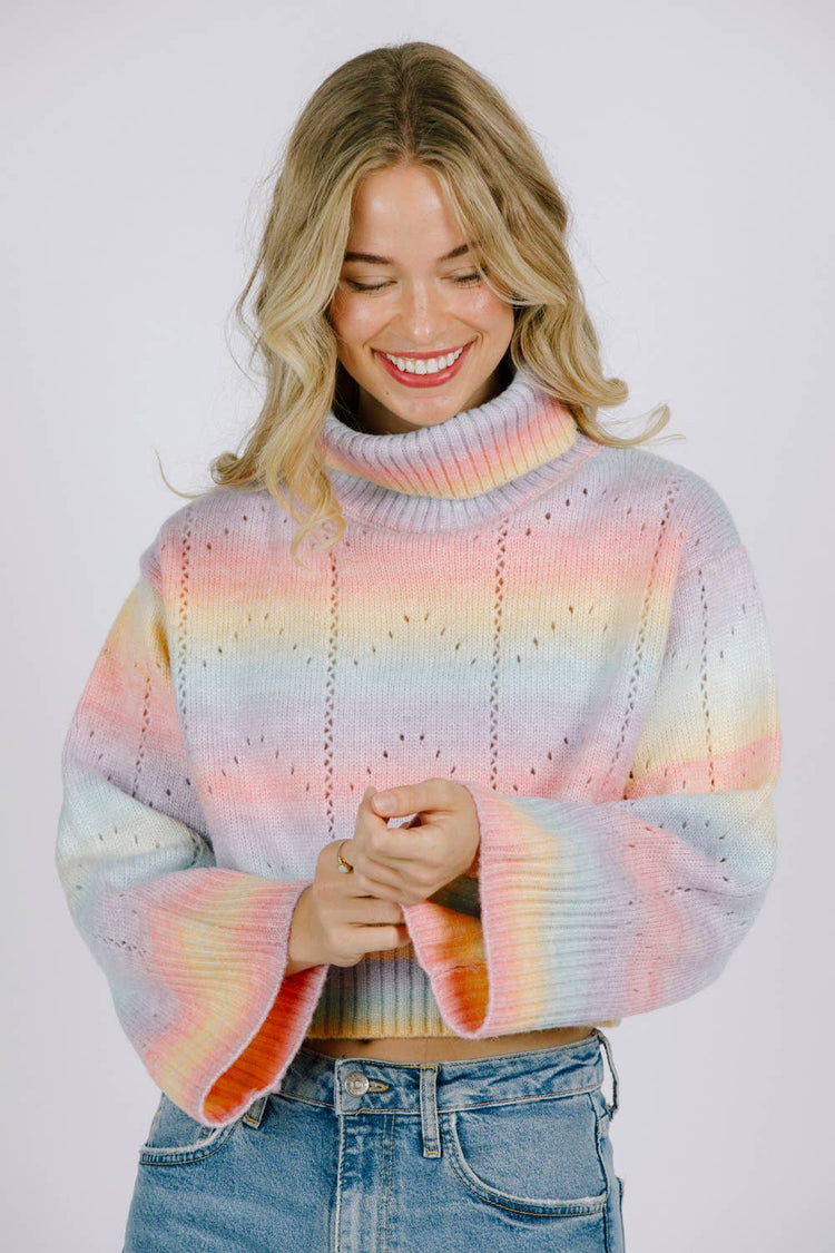 Ombre Pastel Knit Sweater