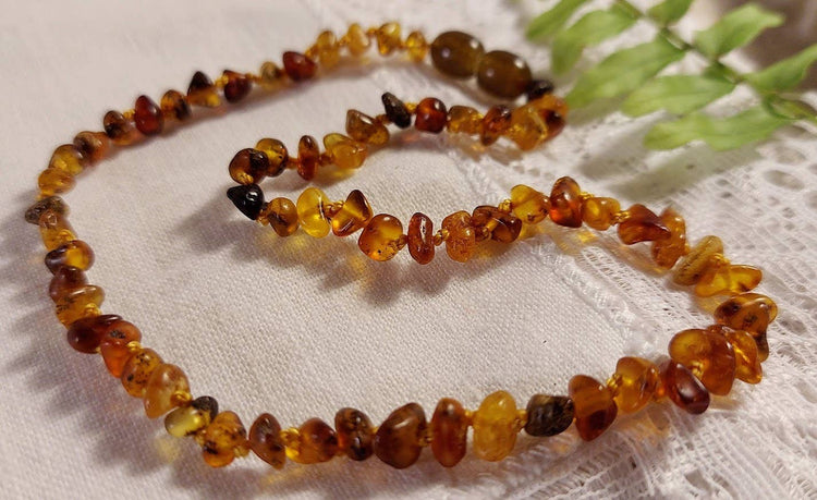 Genuine Rare GREEN Baltic Amber Necklace ♥️ Tag Cert GIA