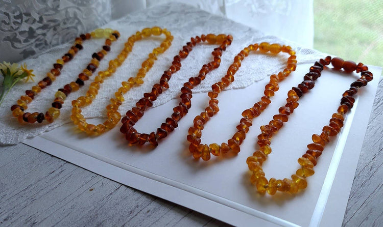 Gorgeous Raw Lemon Baltic Amber Necklace w/ Tag Cert GIA ♥️