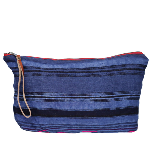 Haven Moon in Aquinnah Blue with Brown Leather Wristlet