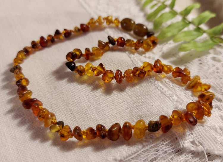 Genuine Rare GREEN Baltic Amber Necklace ♥️ Tag Cert GIA