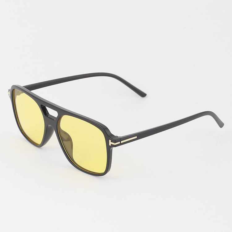 Bright Tinted Aviator Sunglasses