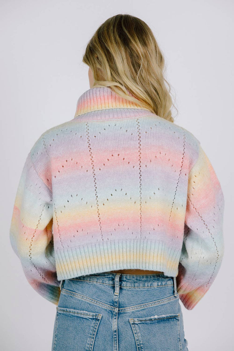 Ombre Pastel Knit Sweater