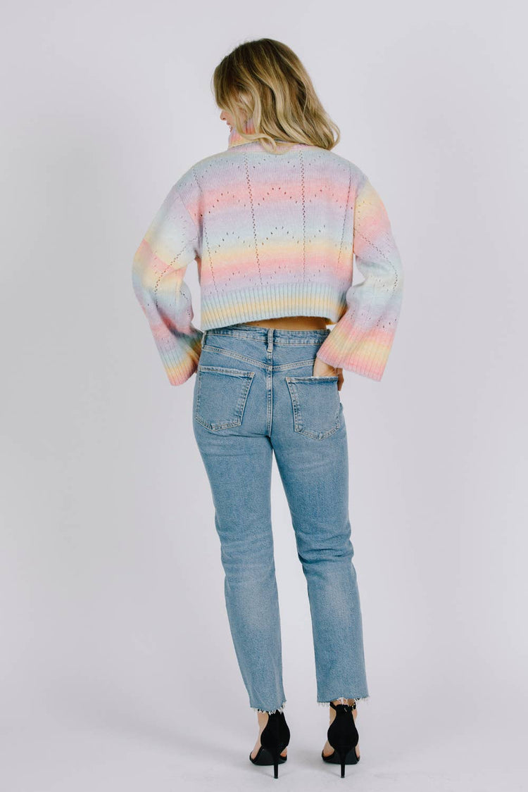 Ombre Pastel Knit Sweater