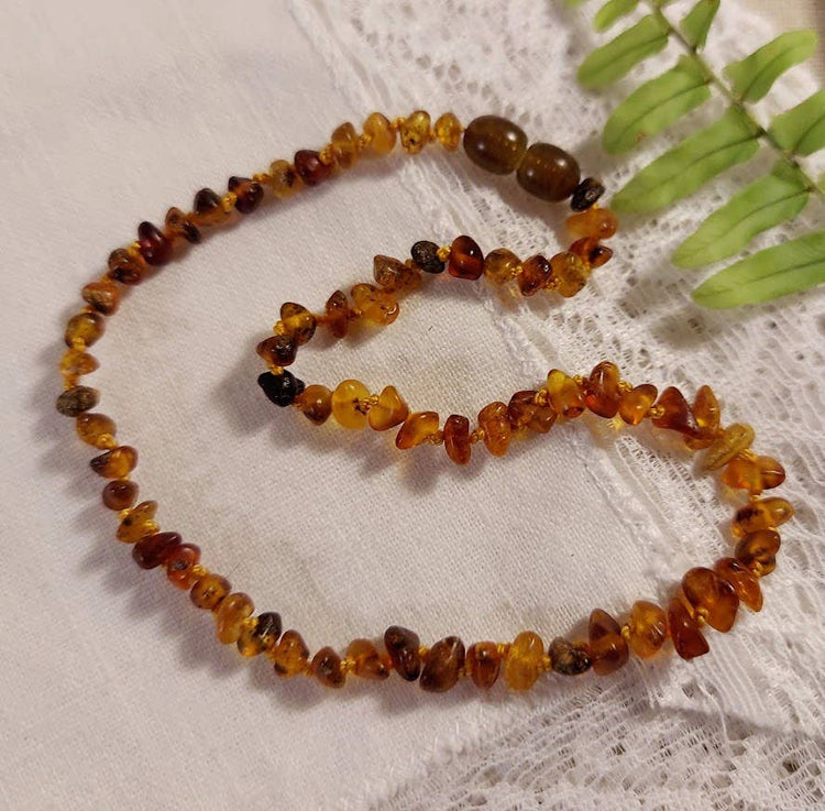 Genuine Rare GREEN Baltic Amber Necklace ♥️ Tag Cert GIA