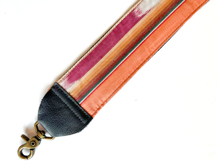 Messenger Strap Fabric and Leather- Long
