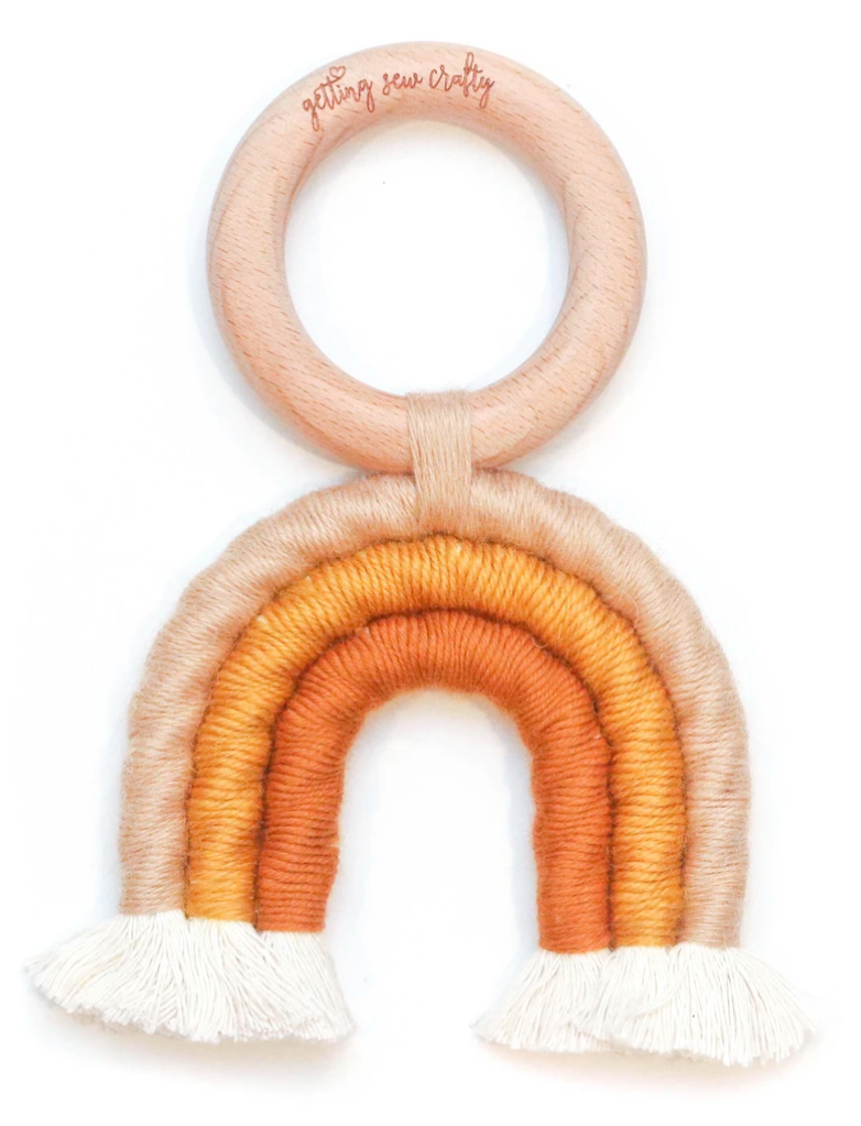 Rainbow 2024 macrame teether