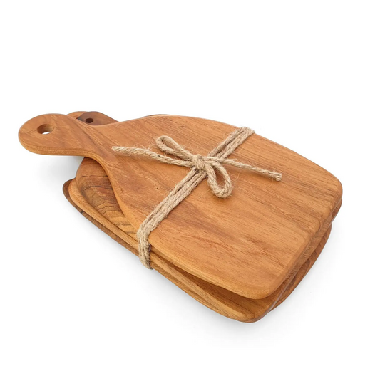 Fern- Wooden Cheese Board Set
