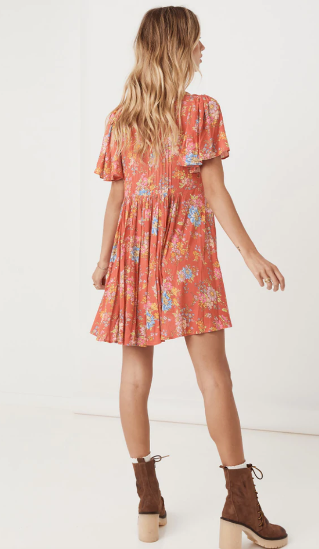 Spell Designs - Meadowland Flutter Sleeve Mini Dress