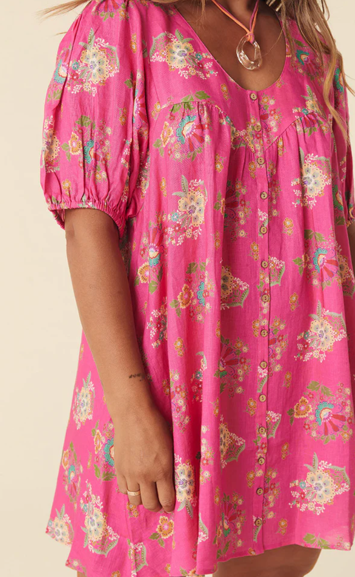 Solstice Linen Tunic Dress