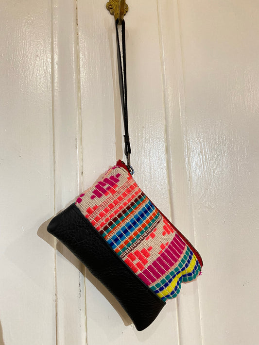 Leya Coin Pouch in Black Leather