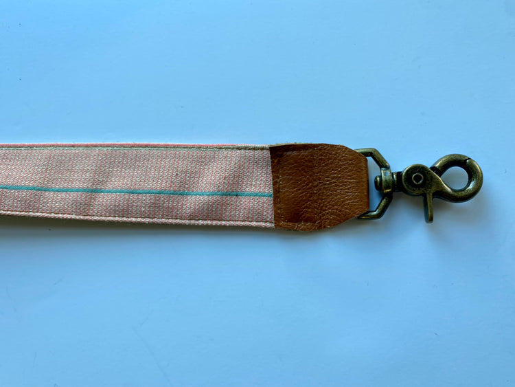 Messenger Strap Fabric and Leather-Thin Long